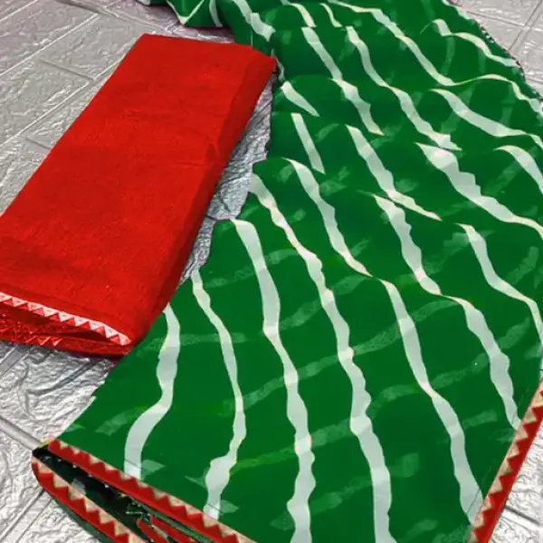 Women's Lehariya Printed Saree