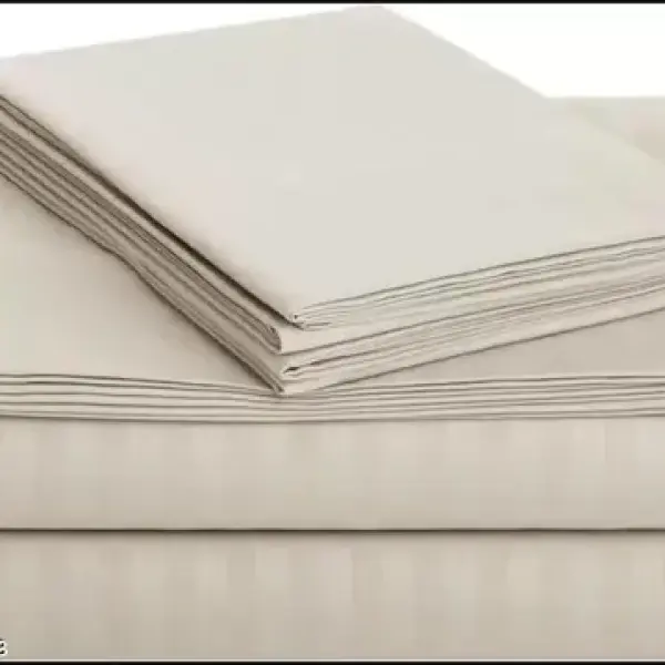 Double bed with two pillow covers