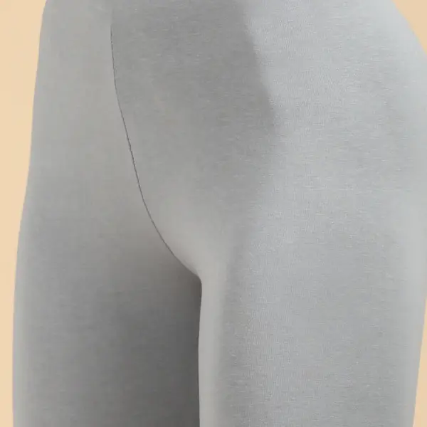 Premium Ankle Length Leggings Cotton Light Green