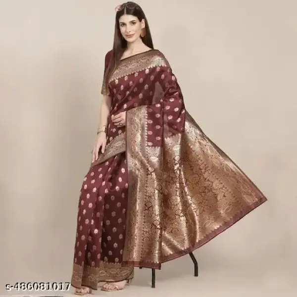  Banarasi Traditional Design Silk Blend Saree