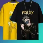 Graphic Print Men Black, Yellow T-Shirt