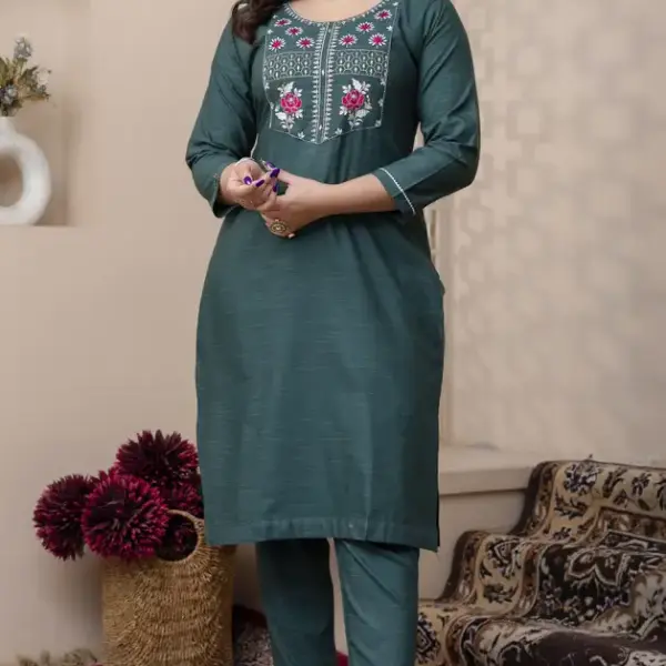 Women kurti set and bags (combo)