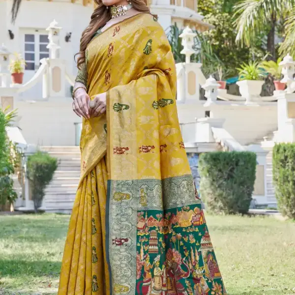 Cotton Silk Jacquard Saree