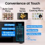 Samsung 21 L Convection Microwave Oven ( Black Various Cooking Modes Pre heat Eco Mode Power Defrost Auto Cook Wire Rack Ceramic Enamel Cavity with 10 year warranty)