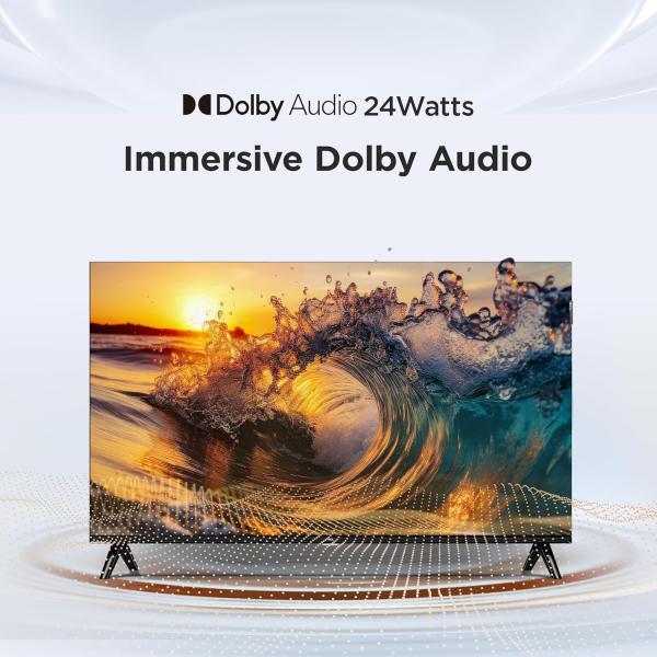 TCL 126 cm (50 inches) Metallic Bezel-Less, FHD Smart QLED Google TV 50S5K