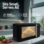 Panasonic 25L Solo Microwave Oven (NN-ST310QBFG, Black, 85 Auto Cook Menus)