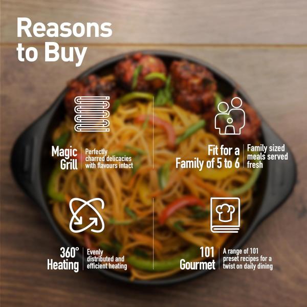 Panasonic 27L Convection Microwave Oven(NN-CT645BFDG,,Black Mirror, 360° Heat Wrap, Magic Grill)