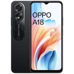 Oppo A18 (Glowing Black, 4GB RAM, 64GB Storage) | 6.56" HD 90Hz Waterdrop Display | 5000 mAh Battery