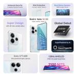 Redmi Note 14 5G (Mystique White, 8GB RAM 128GB Storage) | Global Debut MTK Dimensity 7025 Ultra | 2100 nits Segment Brightest 120Hz AMOLED | 50MP Sony LYT 600 OIS+EIS Triple Camera