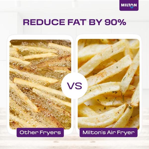 Milton Rapid Digital Air Fryer 5L | 1450W | 360° High Speed Air Circulation