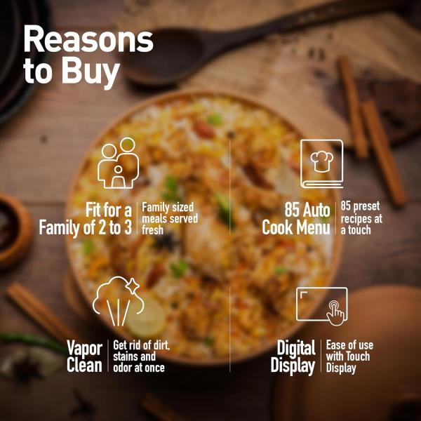 Panasonic 25L Solo Microwave Oven (NN-ST310QBFG, Black, 85 Auto Cook Menus)