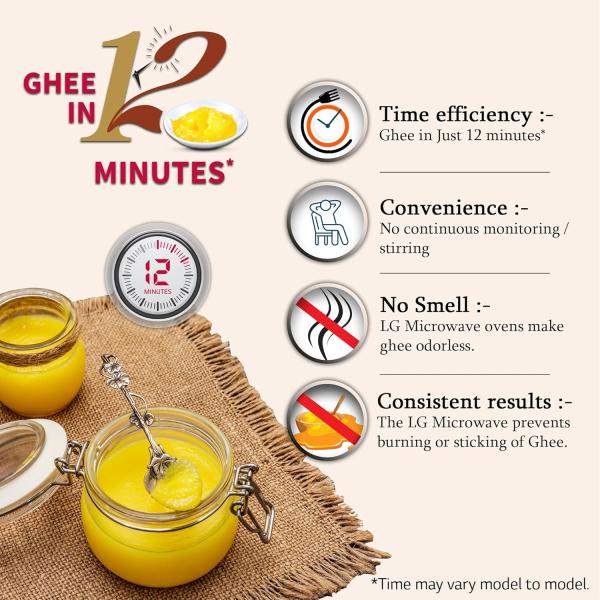 LG 28 L Convection Microwave Oven (MC2846BV, Black, Health Plus Menu, Indian Cuisine, Tandoor Se, Steam Clean & Stainless Steel Cavity)