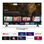 TCL 126 cm (50 inches) Metallic Bezel-Less, FHD Smart QLED Google TV 50S5K