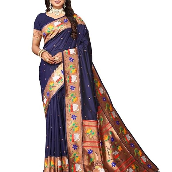 Women's  Paithani Silk Saree
