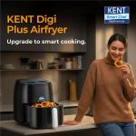 KENT Digi Plus Air Fryer | 4L Capacity & 1300W | Fry, Grill, Roast & Bake