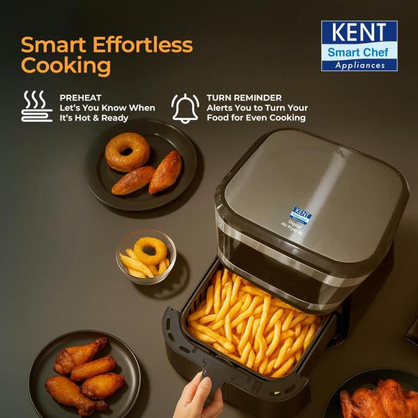 KENT Digital Air Fryer 8L | 1700W | Bake, Grill & Roast |