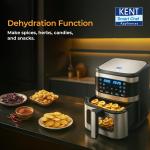 KENT Digital Air Fryer 8L | 1700W | Bake, Grill & Roast |