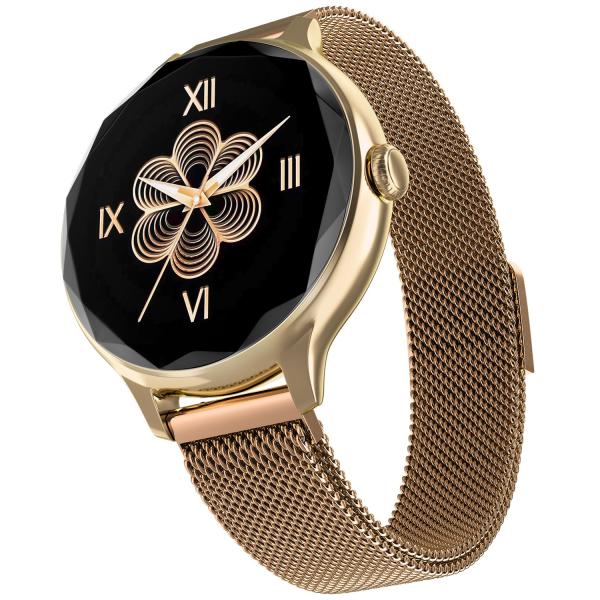 Noise Diva Smartwatch with Diamond Cut dial, Glossy Metallic Finish, AMOLED Display,
