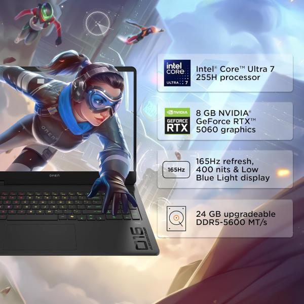 HP Omen, Intel Core Ultra 7 255H, 8GB RTX 5060 (24GB DDR5, 1TB SSD)