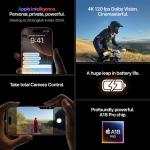 iPhone 16 Pro Max 256 GB: 5G Mobile Phone with Camera Control, 4K 120 fps Dolby Vision and a Huge Leap in Battery Life. Works with AirPods; Natural Titanium