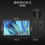 Sony BRAVIA 3 Series 164 cm (65 inches) 4K Ultra HD AI Smart LED Google TV K-65S30 (Black)