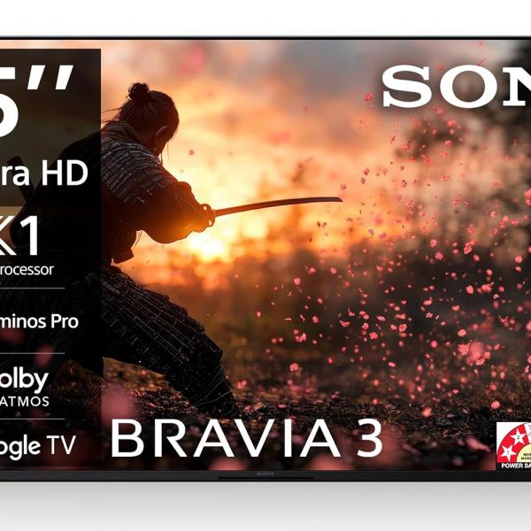 Sony BRAVIA 3 Series 189 cm (75 inches) 4K Ultra HD AI Smart LED Google TV K-75S30B (Black)
