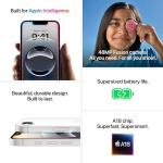 iPhone 16e 128 GB: Built for Apple Intelligence, A18 Chip, Supersized Battery Life, 48MP Fusion. Camera, 15.40 cm (6.1″) Super Retina XDR Display; White