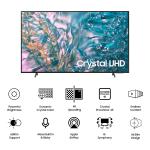 Samsung 108 cm (43 inches) D Series Brighter Crystal 4K Dynamic Ultra HD Smart LED TV UA43DUE80AKLXL (Titan Gray)