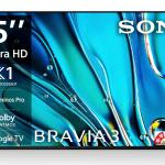 Sony BRAVIA 3 Series 215 cm (85 inches) 4K Utra HD AI Smart LED Google TV K-85S30 (Black)