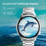 Fastrack Astor FR2 Pro 1.43" AMOLED Stainless Steel Smart Watch with SpO2, Heart Rate, BT Calling