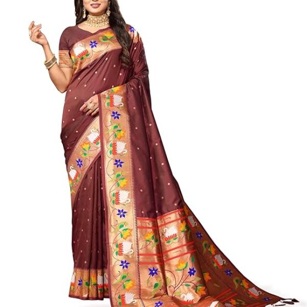 Women's  Paithani Silk Saree