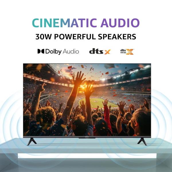 Mi Xiaomi 138 cm (55 inches) X Series 4K LED Smart Google TV L55MA-AIN (Black)