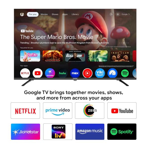Onida 127 cm (50 inchs) Nexg Series 4K Ultra HD Smart QLED Mini LED Google TV MZ50MIN