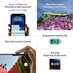 iPhone 16 128 GB: 5G Mobile Phone with Camera Control, A18 Chip and a Big Boost in Battery Life. Works with AirPods; Pink