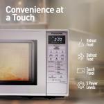 Panasonic 20L Solo Microwave Oven (NN-ST26JMFDG, Silver, 51 Auto Menus)