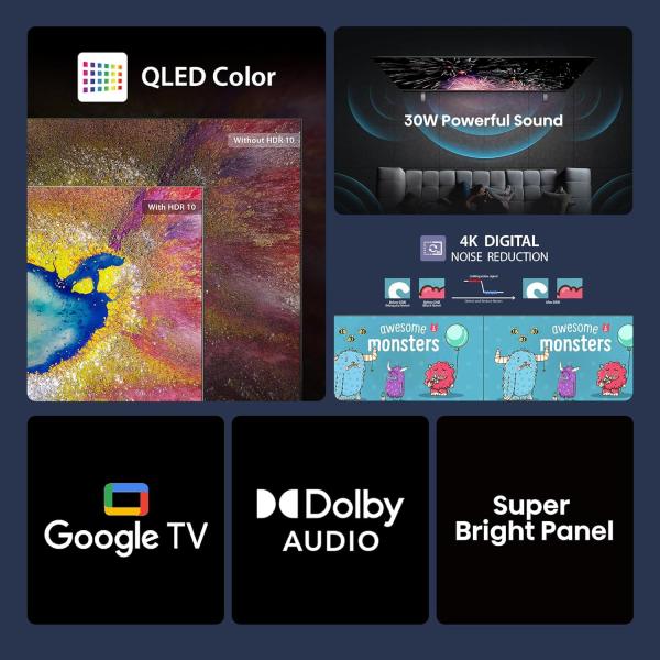 Hisense 80 cm (32 inches) E5Q Series HD Ready Smart QLED Google TV 32E5Q