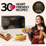 LG 32L Scan to Cook Wi-Fi Enabled Charcoal Convection Healthy Microwave Oven(Black-Regal Pattern Heart Friendly Recipes Pasteurized Milk Ghee Diet Fry&360° Motorised Rotisserie)