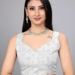 Women's SUPERNET BEADS AND STONE SAREE