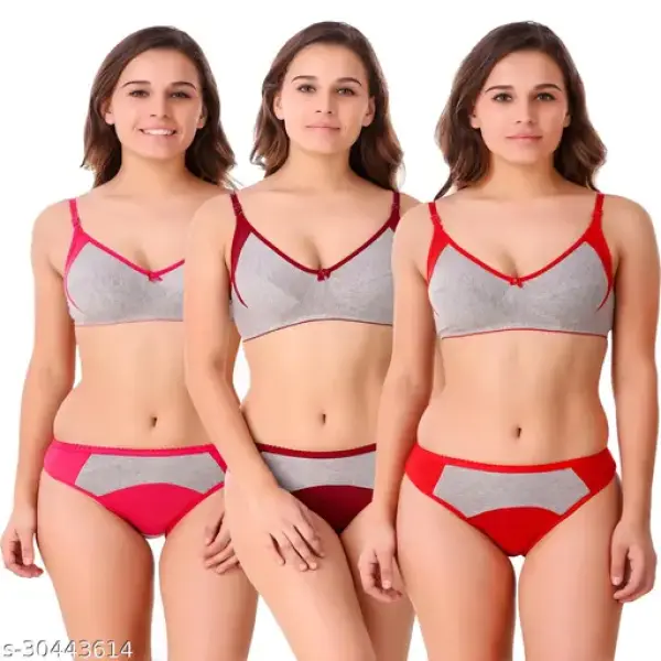 Multicolor Cotton Lingerie Set