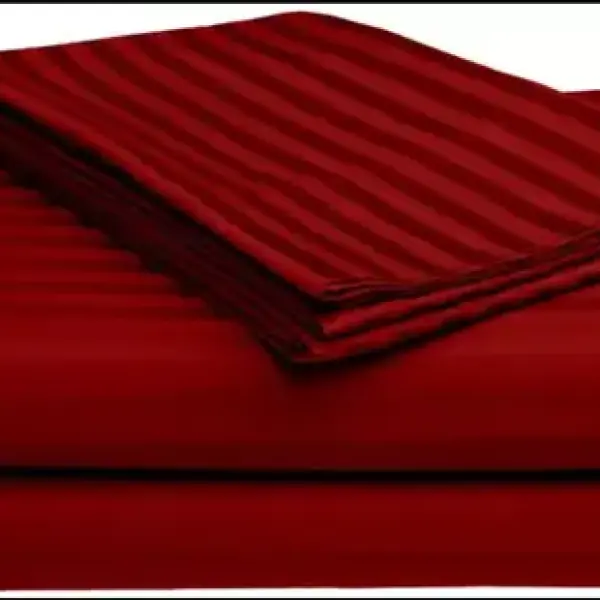 Double bed with two pillow covers