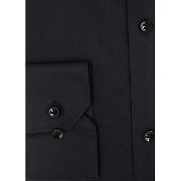 Men Black Solid Formal Shirt (Pack of 1 )