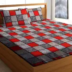 Double Floral Bedsheet (Pack of 4, multicolor1111)