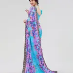 Jacquard Lace Georgette Saree