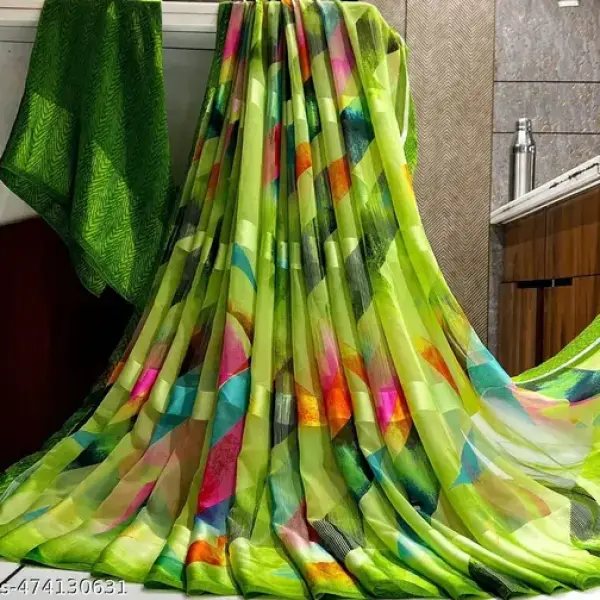  Satin Five Star Patta Saree