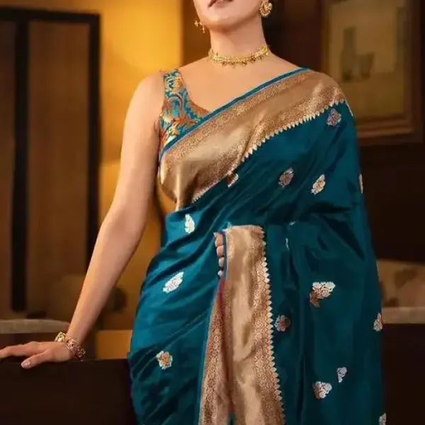  MOR PINCH COLOR CUTE SOFT AND LITCHI SILK SAREE
