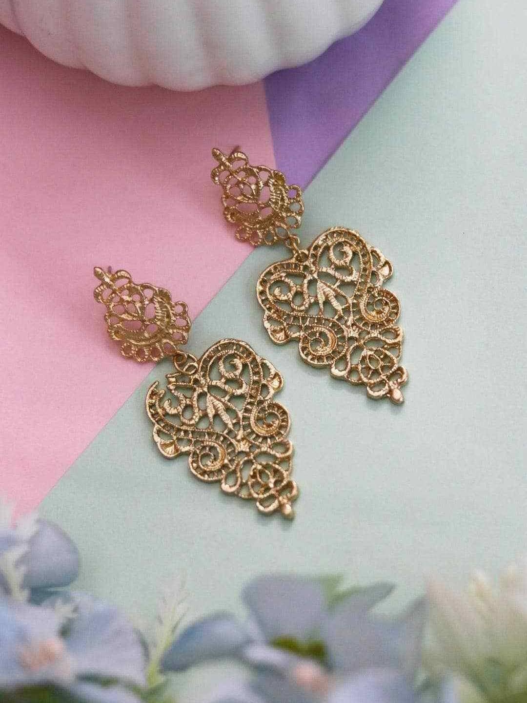  Gold Filigree Earrings