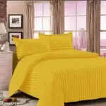 Double bed with two pillow covers