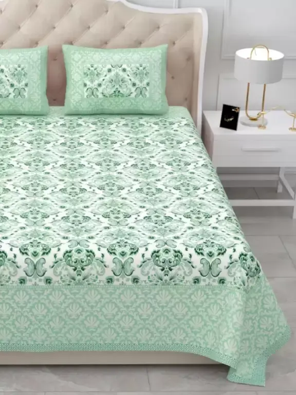 Cotton Double Bedsheet (Pack of 1)(sf)