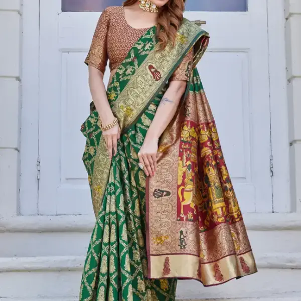 Cotton Silk Jacquard Saree