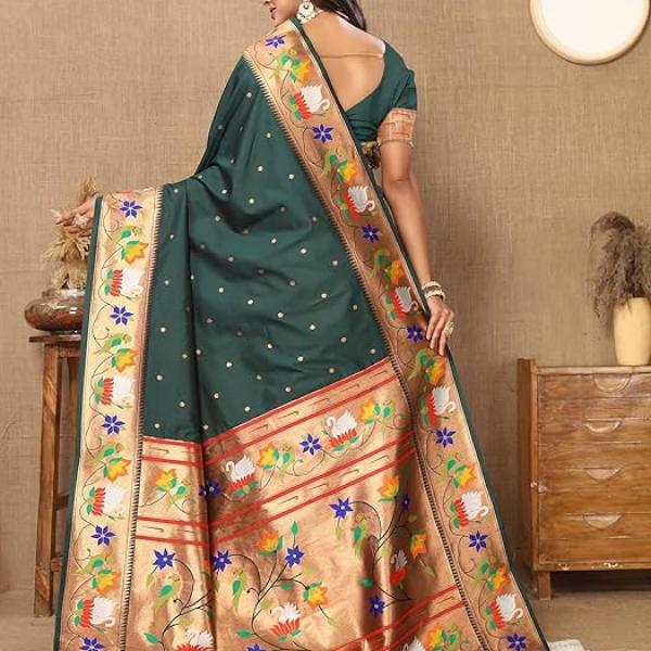 Women's  Paithani Silk Saree